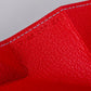 Hermes Verso Coin Case Celeste Red Verso