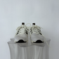 Louis Vuitton “Aftergame” Lace-Up Sneakers in White Knit Fabric & Leather