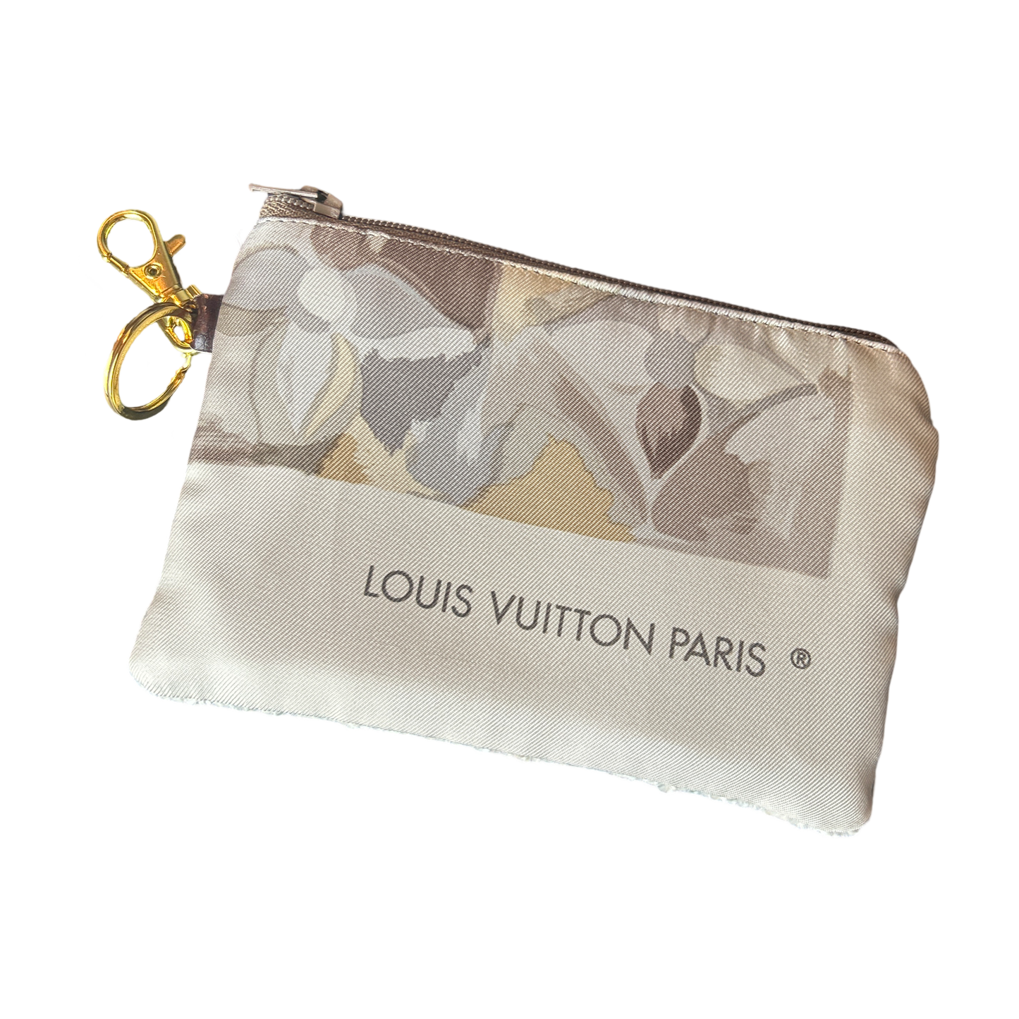 Au Fils du Temps Logo   Silk Scarf Coffee Run Keychain Bag