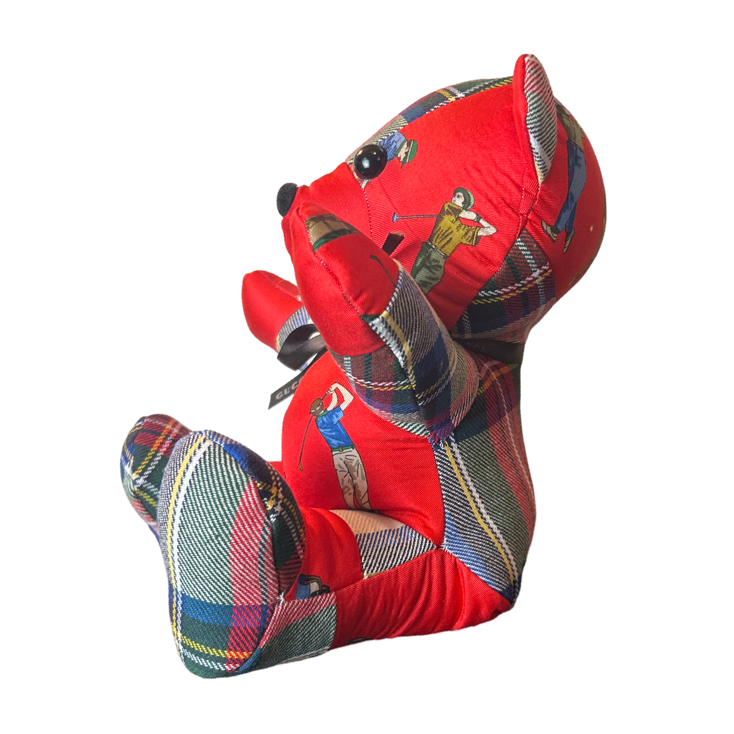 Tee Time   Silk Scarf Tender Teddy Bear