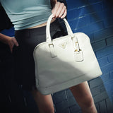 Prada Saffiano Lux Open Promenade Dome Tote TWS
