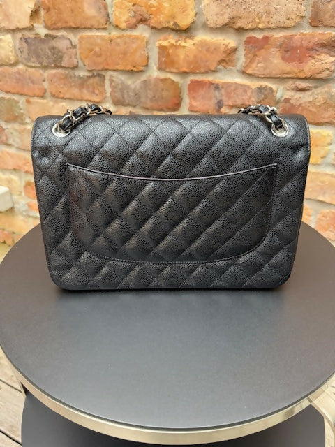 Chanel Classic Flap Caviar Jumbo - FULL SET
