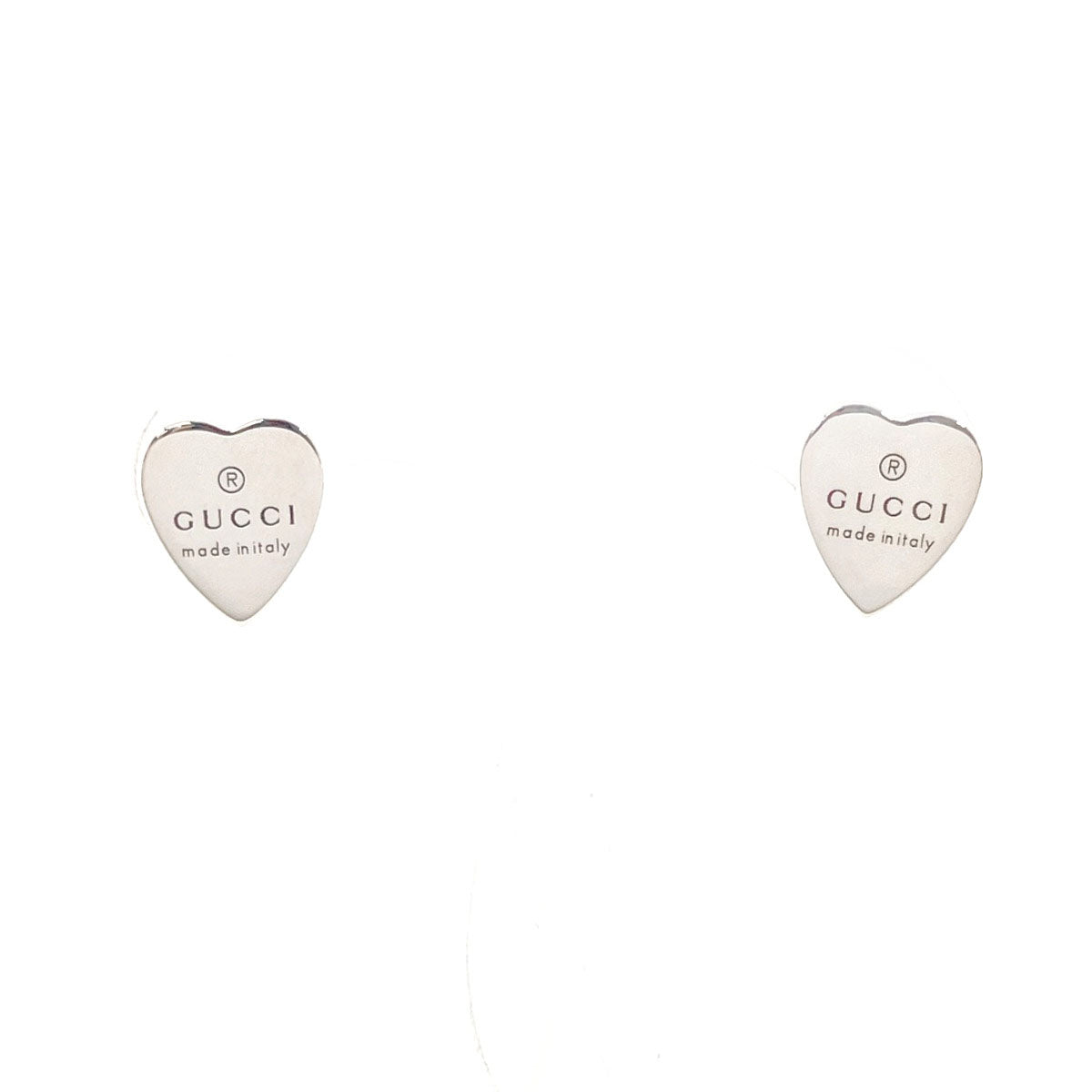 Gucci  Heart Shape Silver Earrings