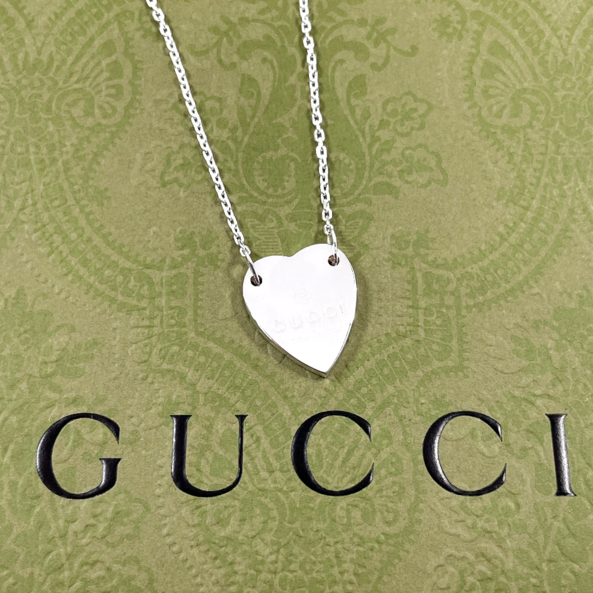 Gucci  Heart Silver Necklace