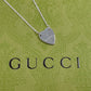 Gucci  Heart Silver Necklace