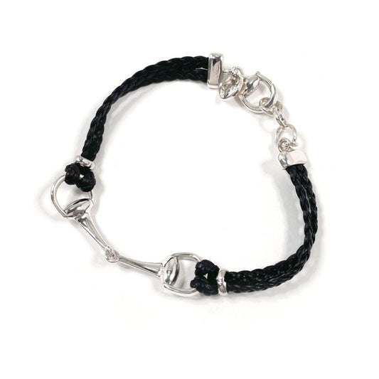 Gucci Horsebit Silver 925 Leather Bracelet