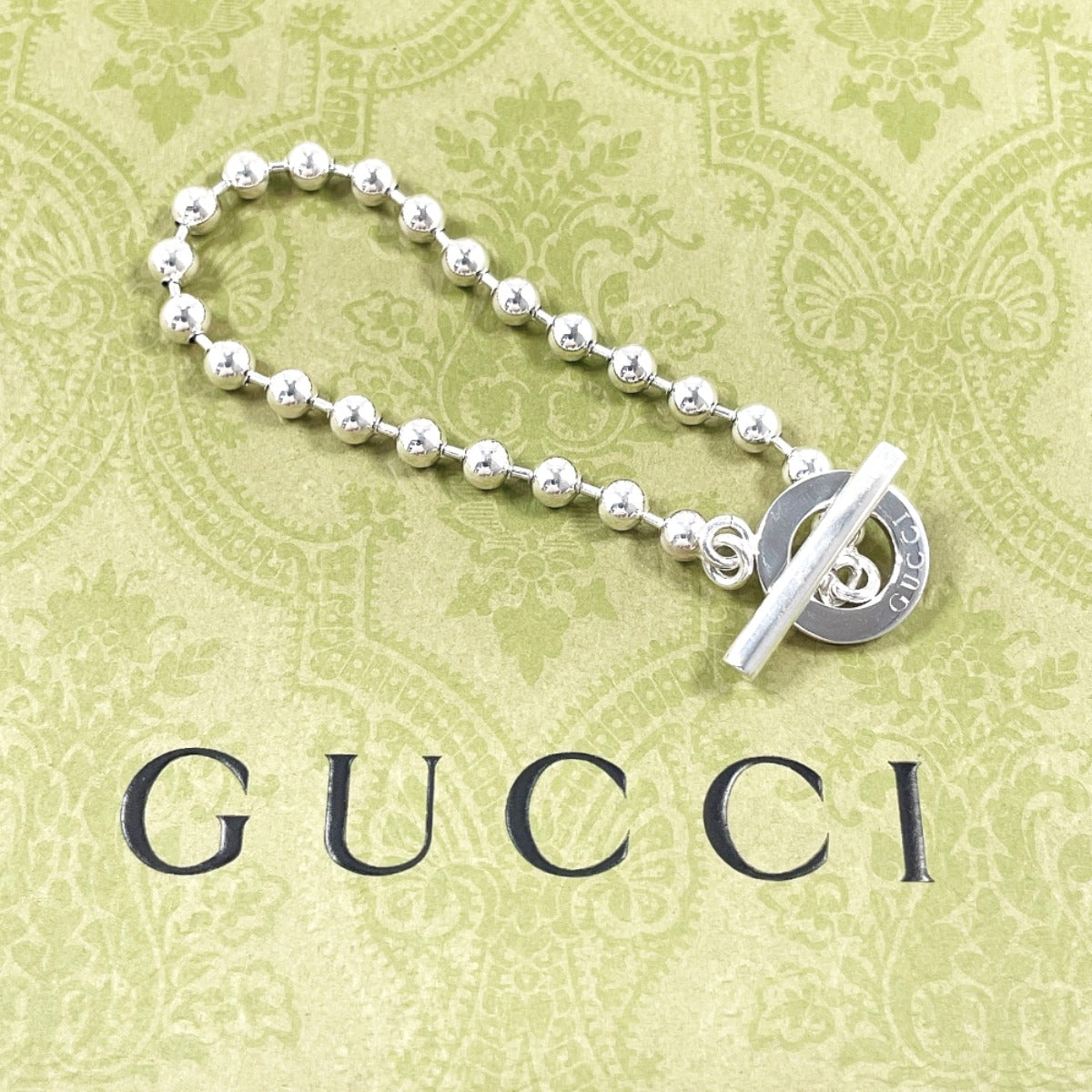 Gucci Ball Chain Silver 925 Bracelet