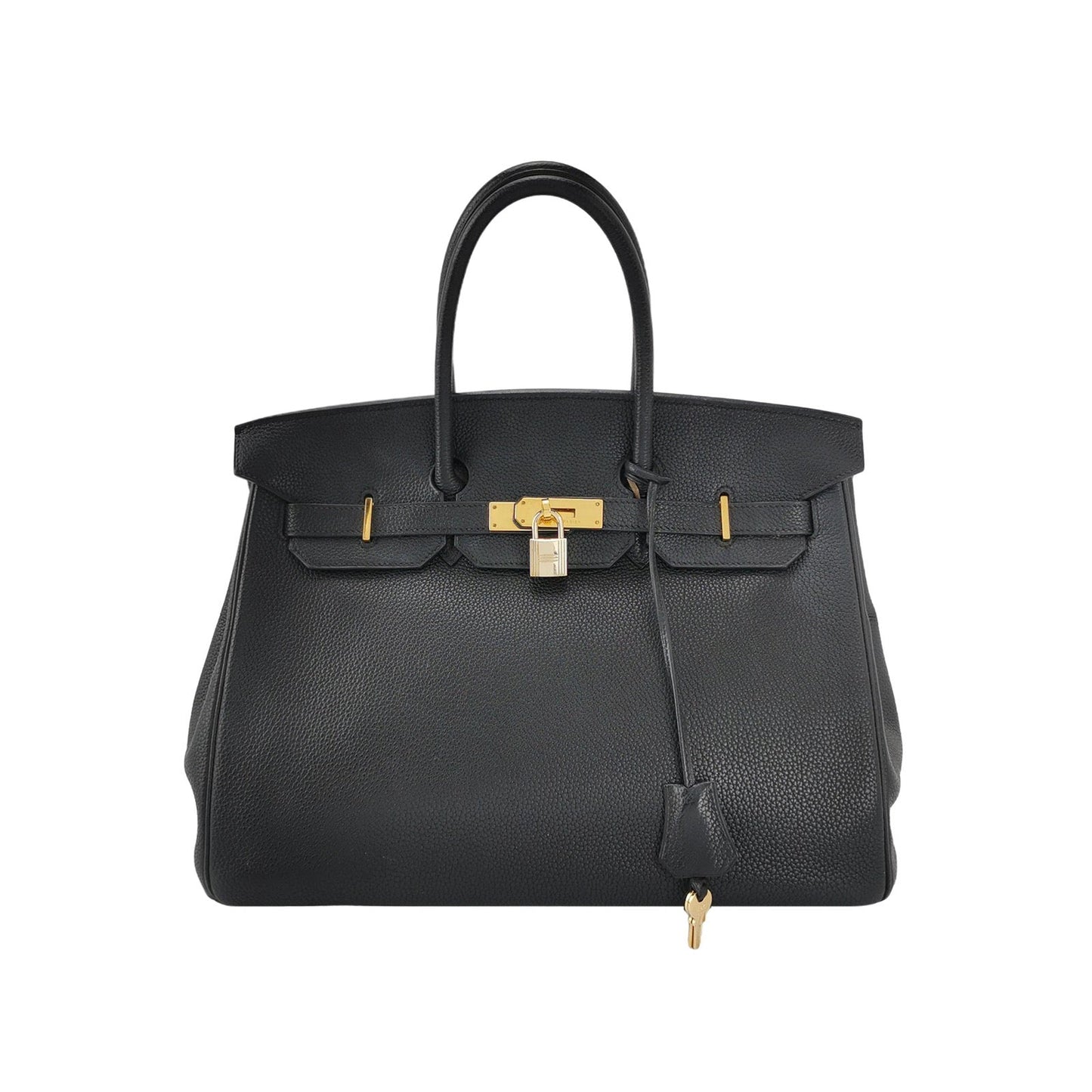 Hermes Birkin 35 Black Togo Calfskin Leather Gold Hardware 2004