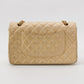 Chanel Classic Flap Medium Beige Lambskin Leather with Gold HW, 2009