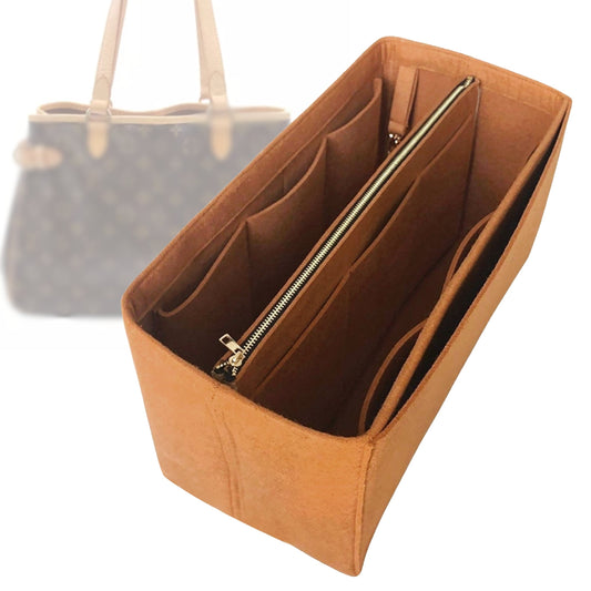 Organizer for [Monogram Canvas Batignolles Vertical, LV] Bag Insert (Felt, with Detachable Zip Pouch)