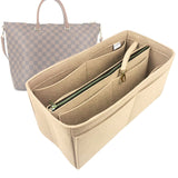 Organizer for [Belmont MM (Medium), LV] Bag Insert (Felt, with Detachable Zip Pouch)