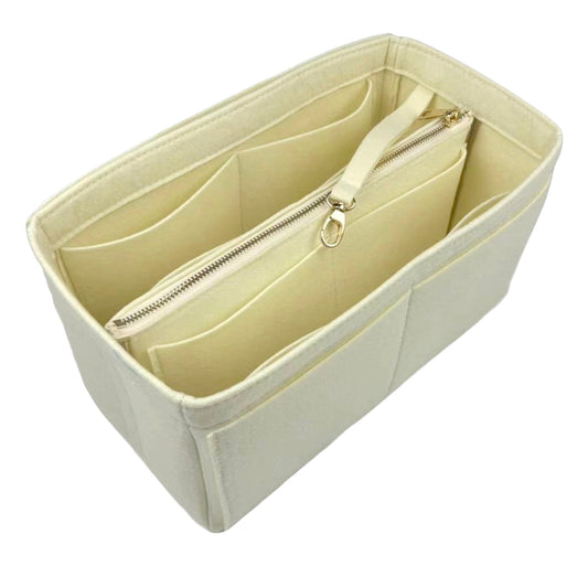 Organizer for [Jumbo Classic Flap, Chanel] Bag Insert (Felt, with Detachable Zip Pouch)