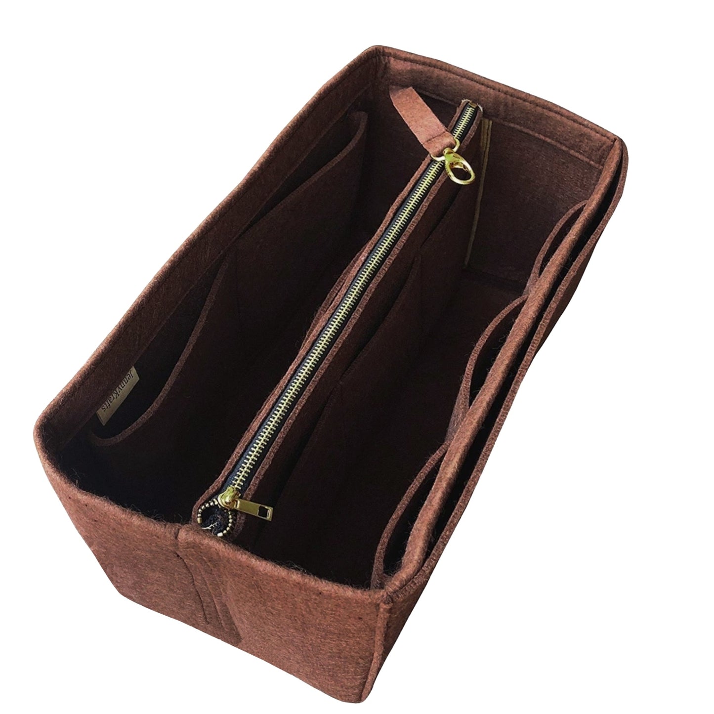 Organizer for [Kensington Bowling, LV] Bag Insert (Felt, with Detachable Zip Pouch)