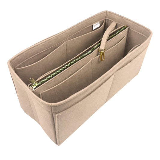 Organizer for [Cour Marly PM (Small), LV] Bag Insert (Felt, with Detachable Zip Pouch)