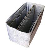 Organizer for [Neverfull Bandouliere Inside Out MM, LV] Bag Insert (Felt, with Detachable Zip Pouch)