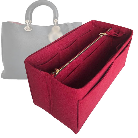Organizer for [Diorissimo Large Bag, Dior] Bag Insert (Felt, with Detachable Zip Pouch)