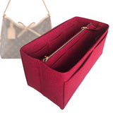 Organizer for [CarryAll PM (Small), LV] Bag Insert (Felt, with Detachable Zip Pouch)