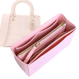Organizer for [Medium Lady D-Lite Bag, Dior] Bag Insert (Felt, with Detachable Zip Pouch)