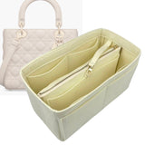 Organizer for [Lady Dior Medium, Dior] Bag Insert (Felt, with Detachable Zip Pouch)