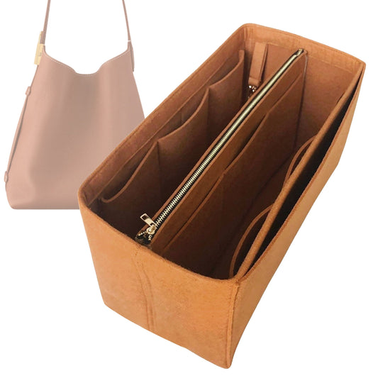 Organizer for [Low Key Hobo PM (Small), LV] Bag Insert (Felt, with Detachable Zip Pouch)