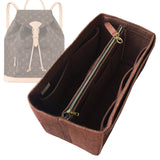 Organizer for [Montsouris GM (Large), LV] Bag Insert (Felt, with Detachable Zip Pouch)