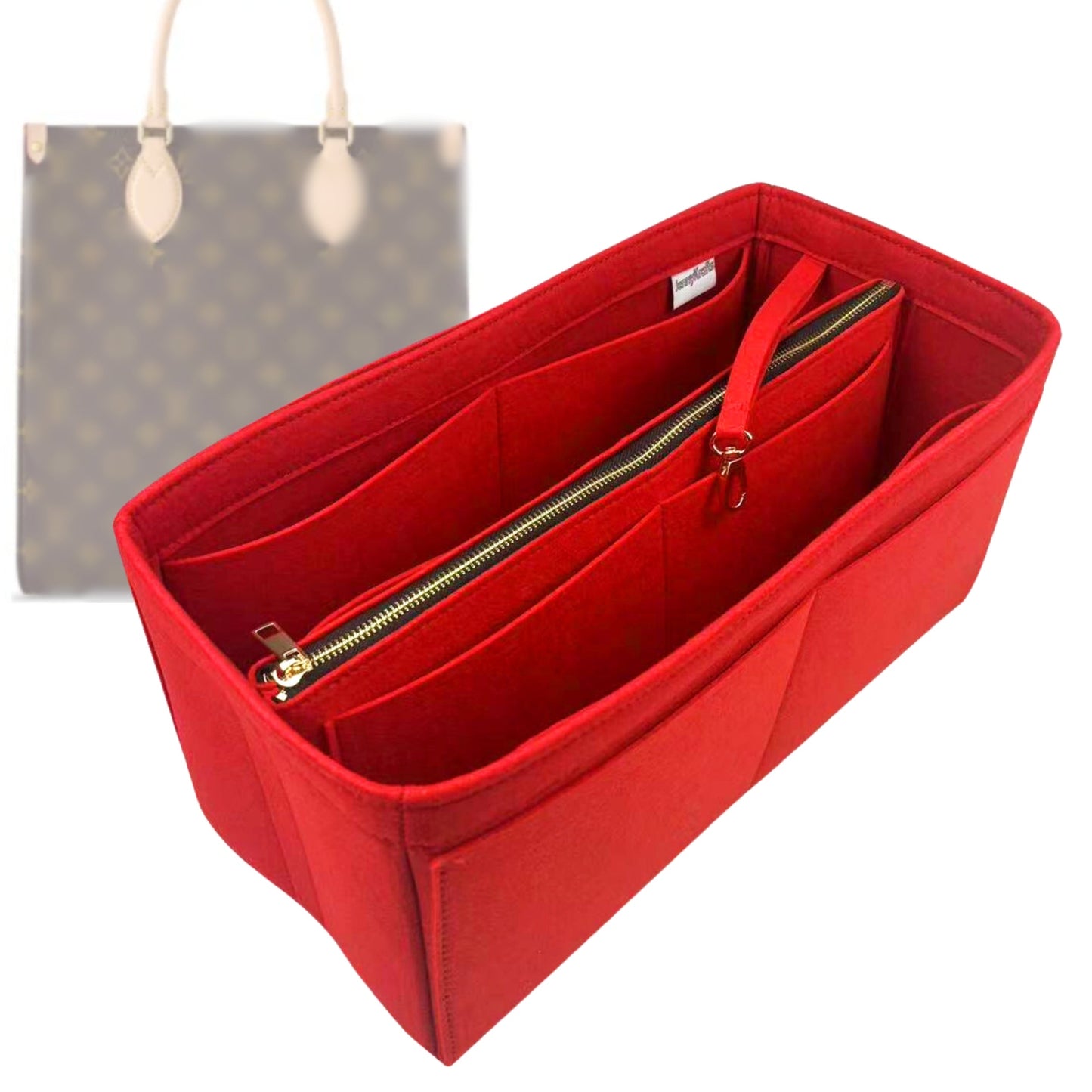 Organizer for [Sac Plat BB, LV] Bag Insert (Felt, B)