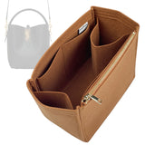 Organizer for [LE 37 Small, Saint Laurent (YSL)] Bag Insert (Felt, Long Zip and Open Compartment)