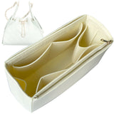 Organizer for [25 Small Handbag, Chanel] Bag Insert (Felt, Long Zip and Open Compartment)