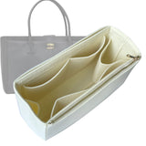Organizer for [Cerf Large, Chanel] Bag Insert (Felt, Full-width Zip and Open Pocket)