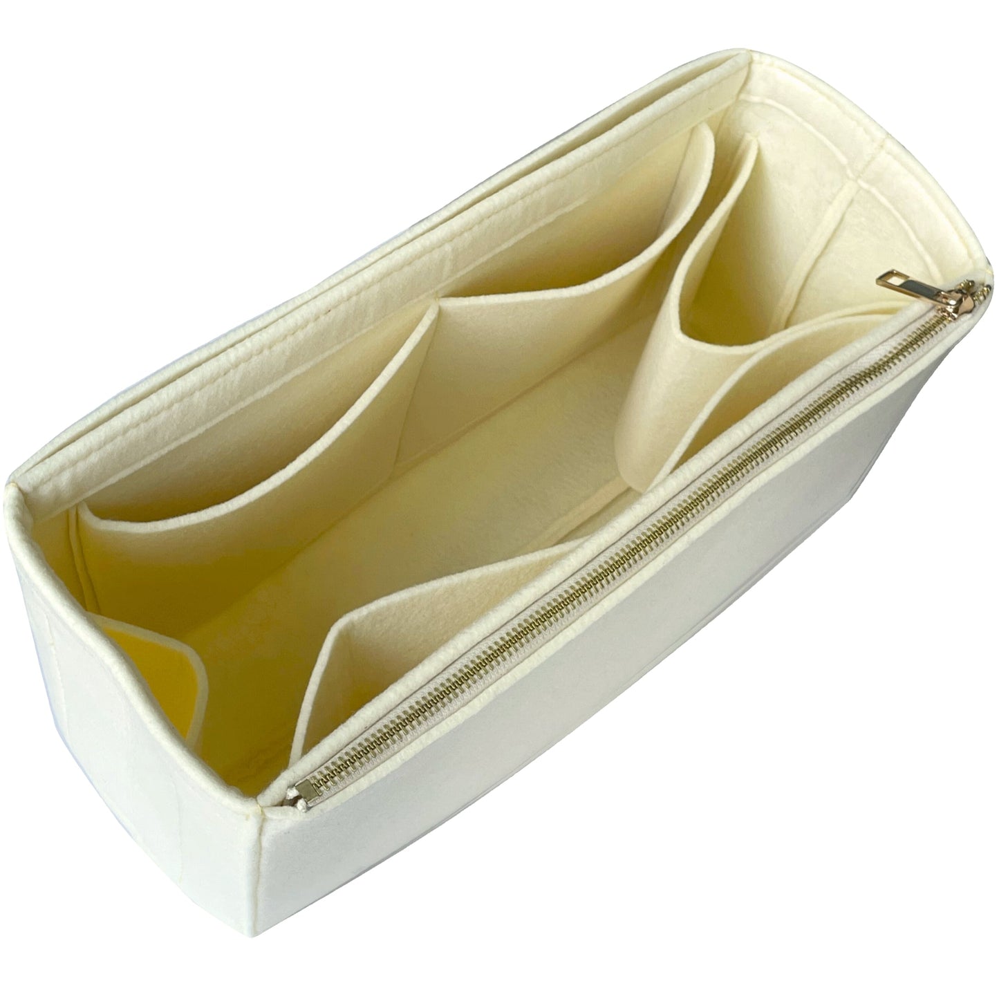 Organizer for [By The Way Selleria Mini, Fendi] Bag Insert (Felt, Long Zip and Open Compartment)
