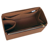 Organizer for [Diorama Large, Dior] Bag Insert (Felt, Full-width Zip and Open Pocket)