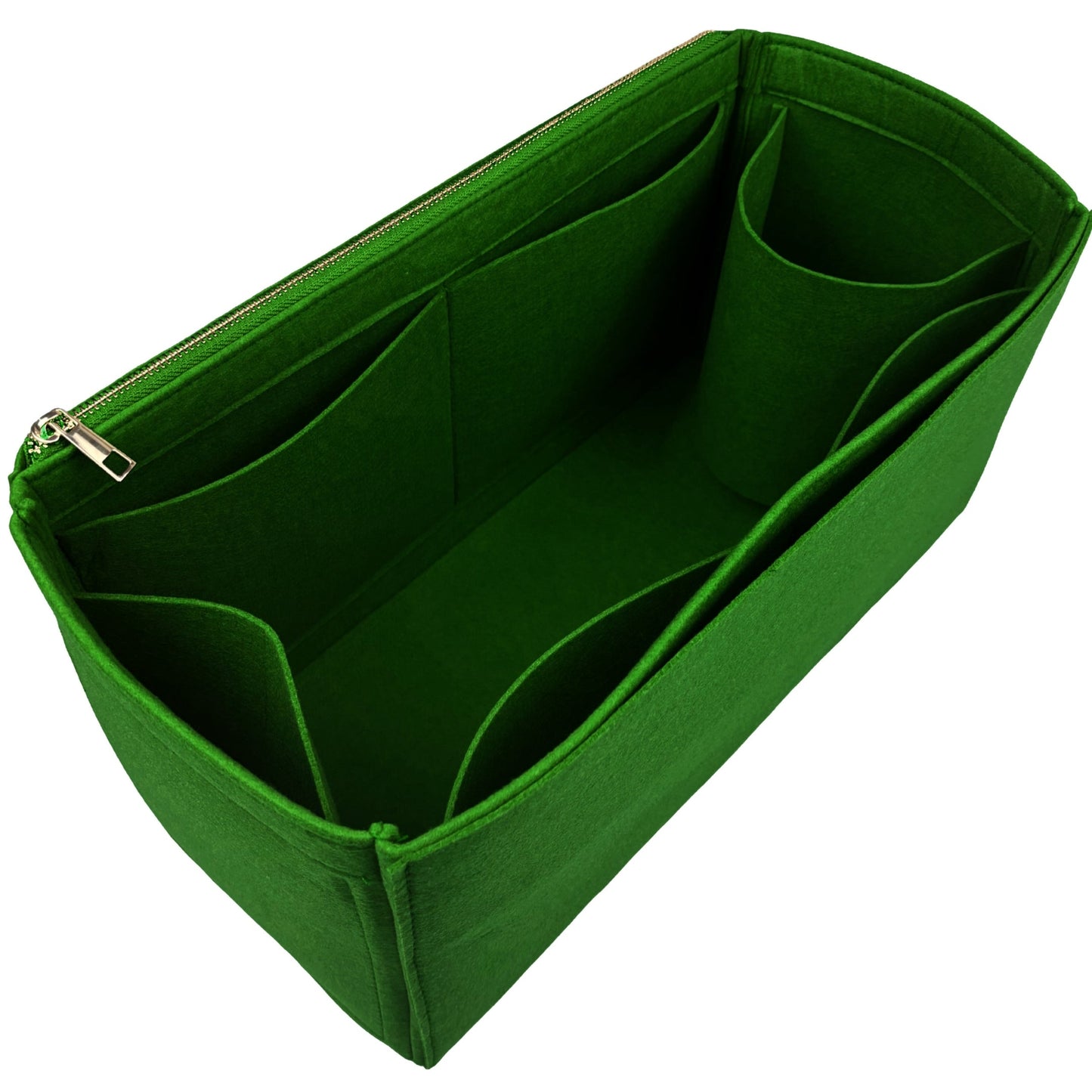Organizer for [25 Large Handbag, Chanel] Bag Insert (Felt, Long Zip and Open Compartment)