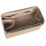 Organizer for [Ellipse PM (Small), LV] Bag Insert (Felt, Full-width Zip and Open Pocket)