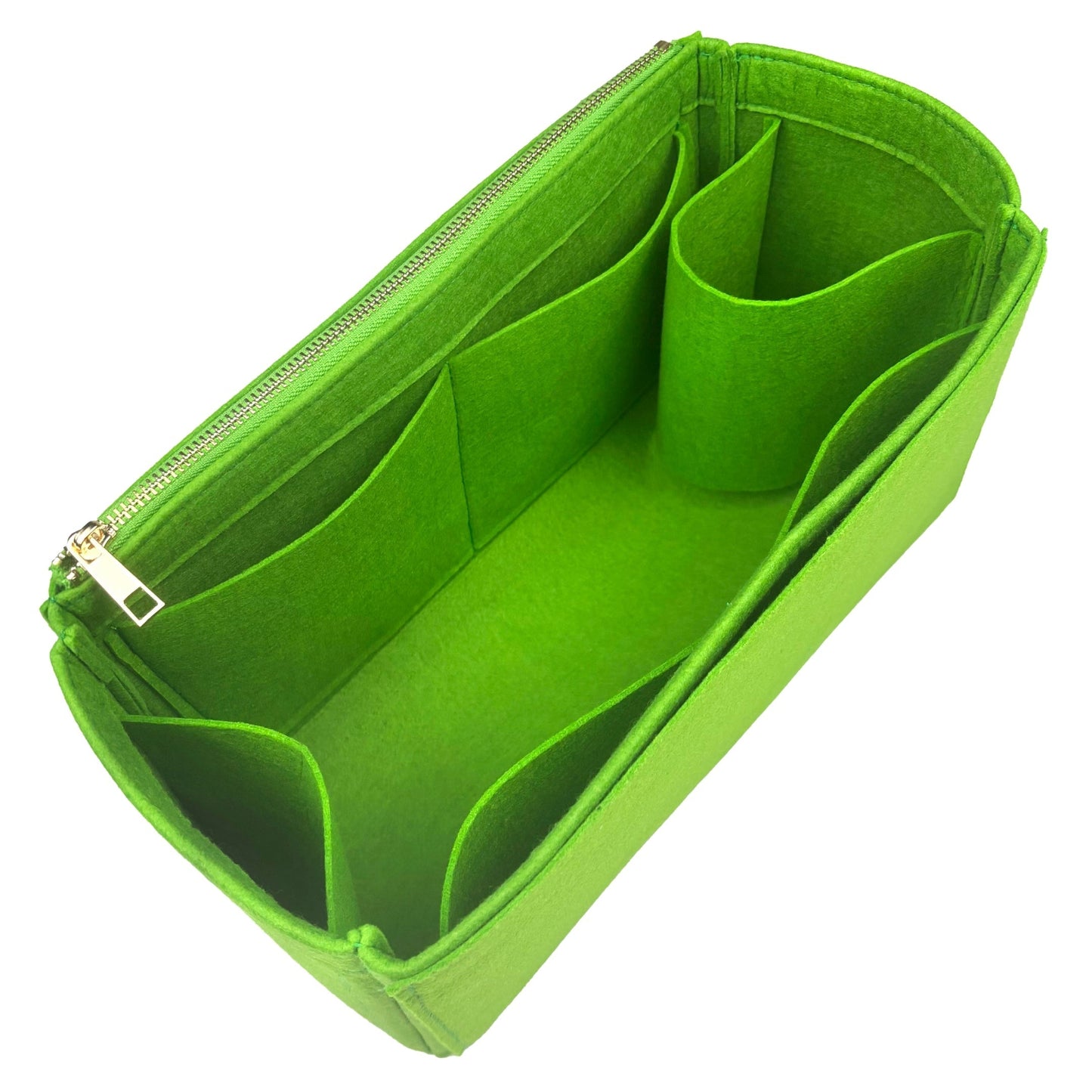 Organizer for [25 Large Handbag, Chanel] Bag Insert (Felt, Long Zip and Open Compartment)
