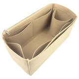 Organizer for [Flower Zipped Tote MM (Medium), LV] Bag Insert (Felt, Full-width Zip and Open Pocket)