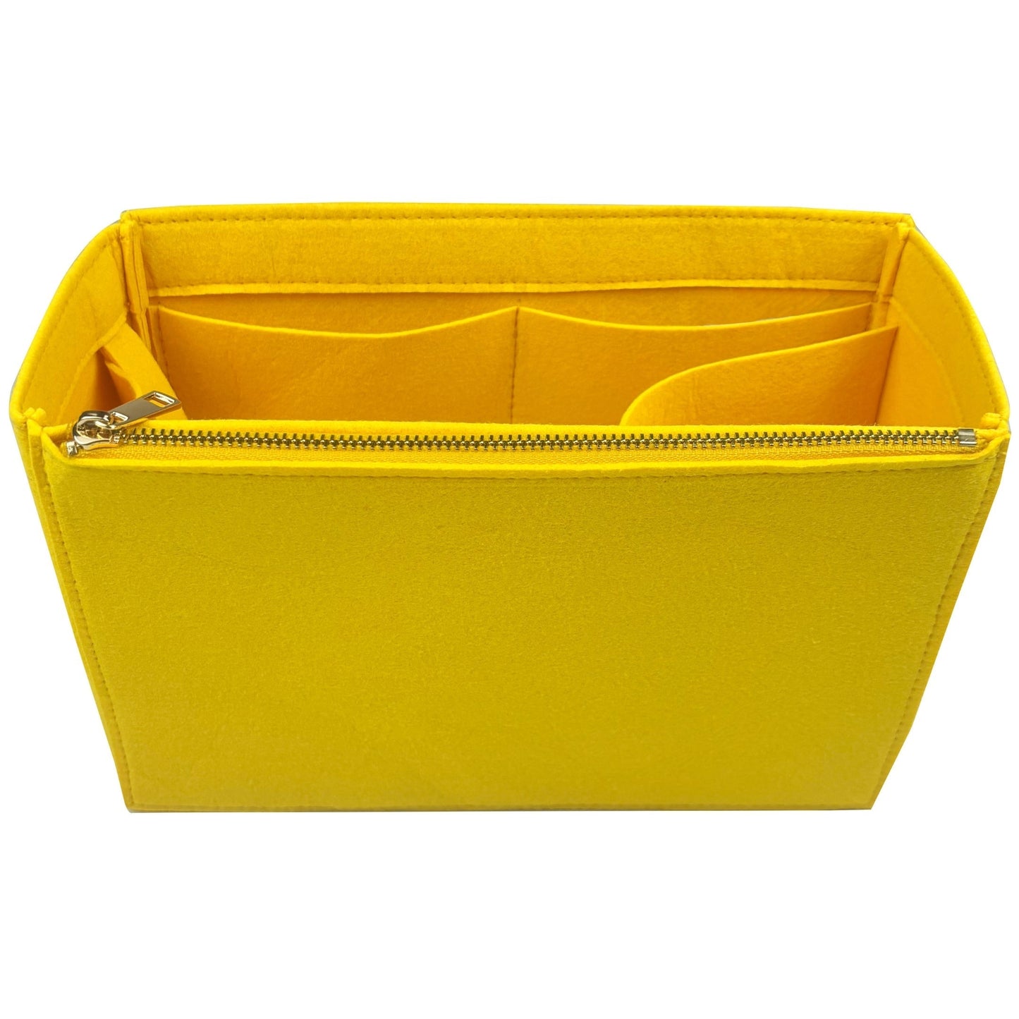 Organizer for [Medium Crochet tote bag, Prada] Bag Insert (Felt, Long Zip and Open Compartment)