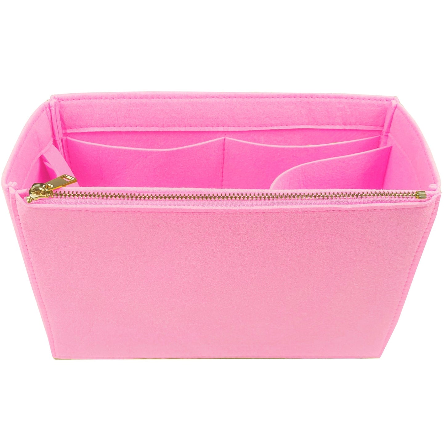 Organizer for [25 Medium Handbag, Chanel] Bag Insert (Felt, Long Zip and Open Compartment)