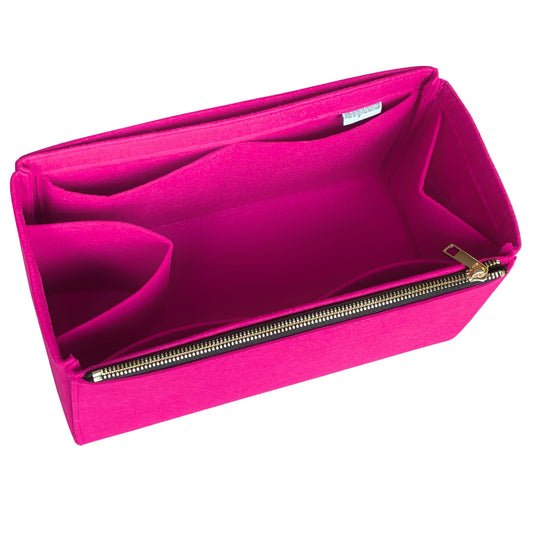 Organizer for [New Wave Chain Tote, LV] Bag Insert (Felt, Full-width Zip and Open Pocket)