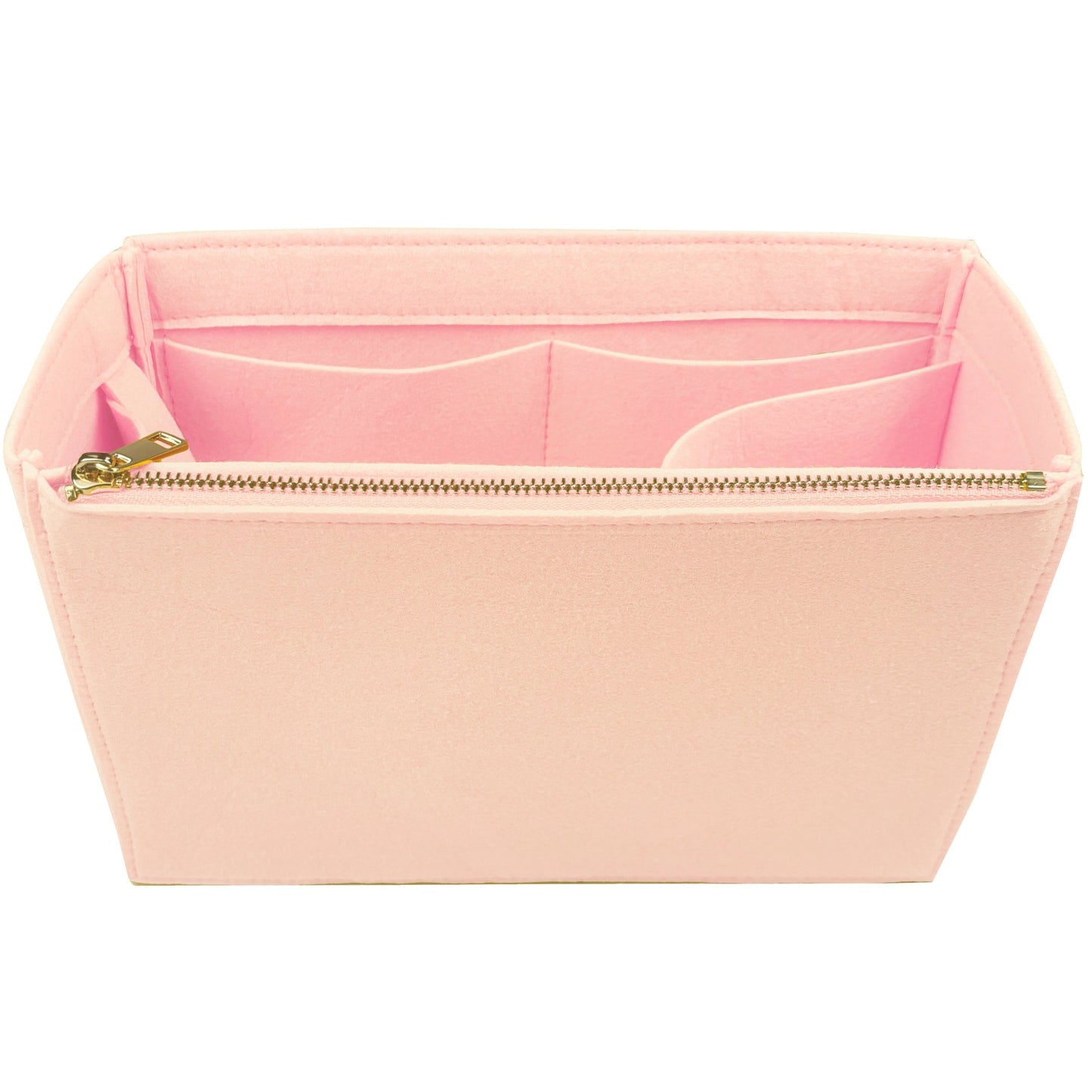 Organizer for [By The Way Selleria Large, Fendi] Bag Insert (Felt, Long Zip and Open Compartment)