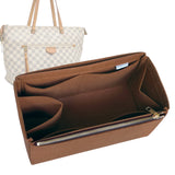 Organizer for [IENA MM (Medium), LV] Bag Insert (Felt, Full-width Zip and Open Pocket)