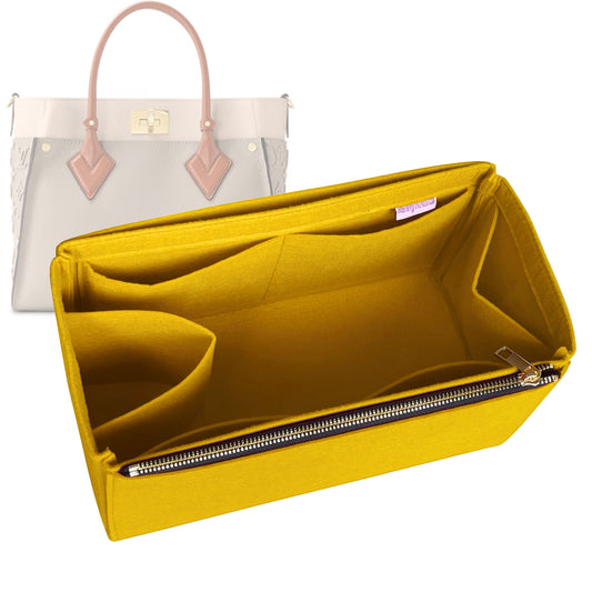Organizer for [On My Side PM (Small), LV] Bag Insert (Felt, Full-width Zip and Open Pocket)