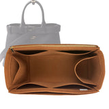 Organizer for [Small Buckle leather handbag with belt, Prada] Bag Insert (Felt, Full-width Zip and Open Pocket)