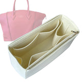 Organizer for [Soft Lockit PM (Small), LV] Bag Insert (Felt, Full-width Zip and Open Pocket)