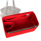 Organizer for [Verona MM (Medium), LV] Bag Insert (Felt, Full-width Zip and Open Pocket)