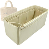 Organizer for [Crochet tote bag, Prada] Bag Insert (Felt, Wide Open Pockets)