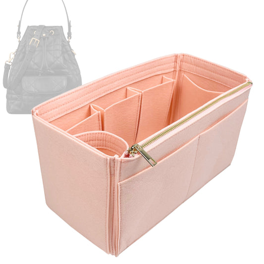 Organizer for [Small Caro Bucket Bag, Dior] Bag Insert (Felt, Wide Open Pockets)