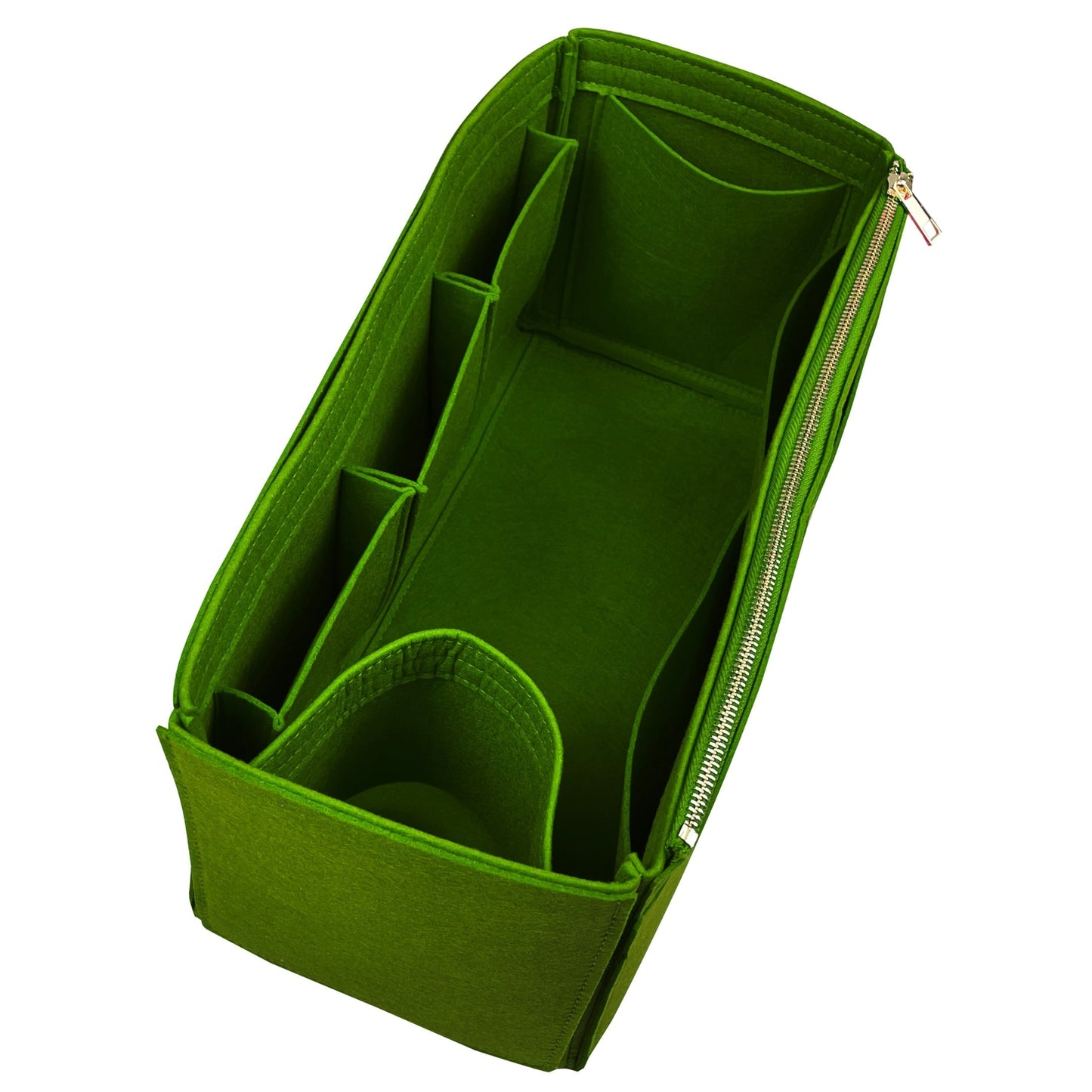 Organizer for [Medium Crochet tote bag, Prada] Bag Insert (Felt, Wide Open Pockets)