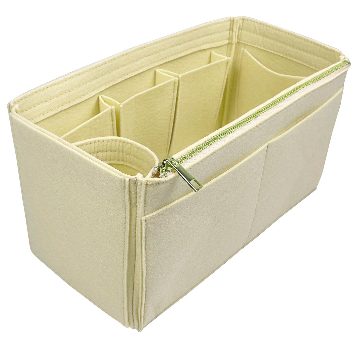 Organizer for [Small Crochet tote bag, Prada] Bag Insert (Felt, Wide Open Pockets)
