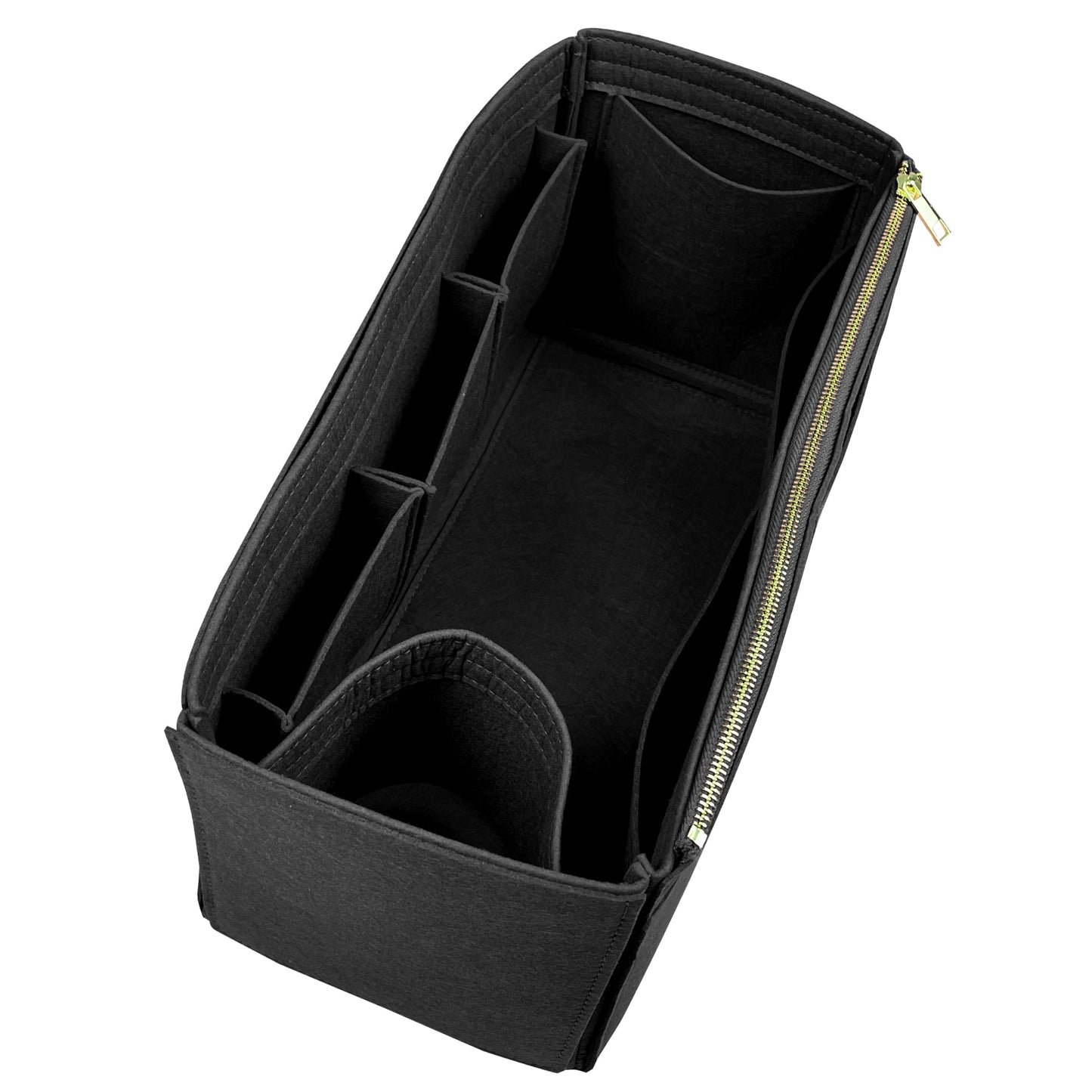 Organizer for [Small Crochet tote bag, Prada] Bag Insert (Felt, Wide Open Pockets)