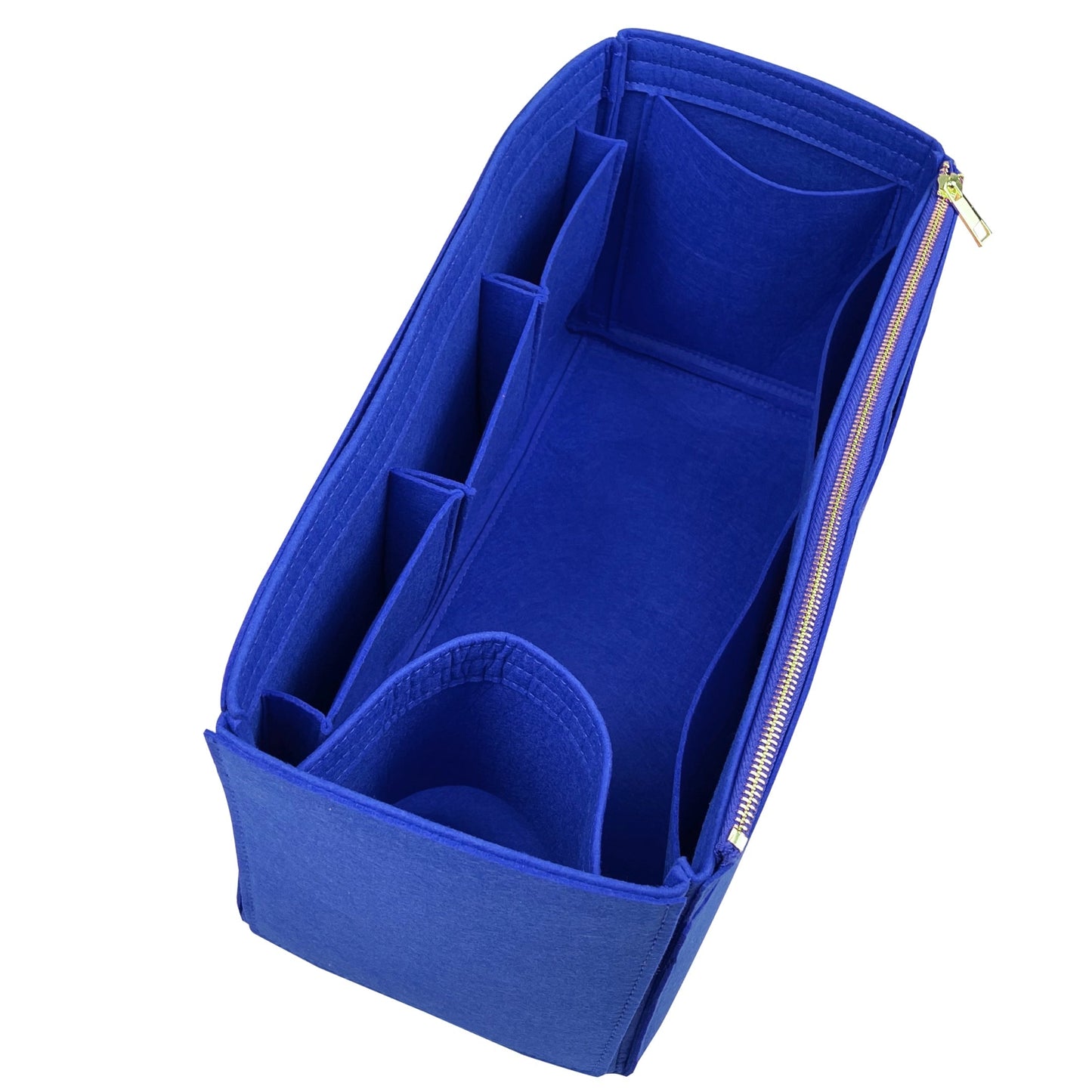 Organizer for [Small Caro Bucket Bag, Dior] Bag Insert (Felt, Wide Open Pockets)